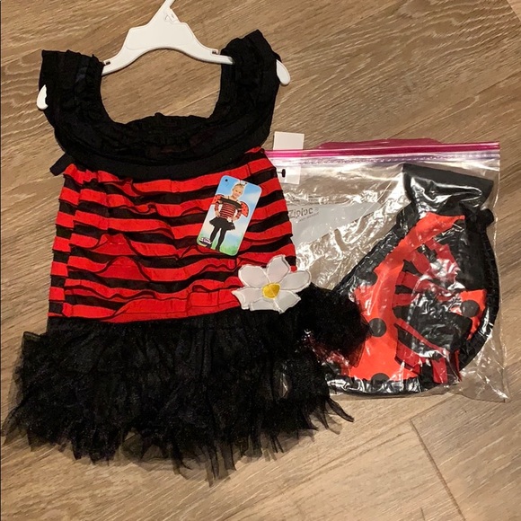 Other - Lady bug ruffle top dress Halloween costume 3T-4T